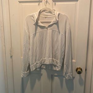 Copper Key White Long Sleeve Crop Top